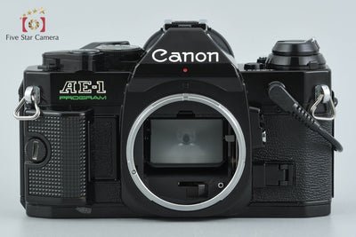【中古】Canon キヤノン AE-1 PROGRAM ブラック フィルム一眼レフカメラ データバックA付属