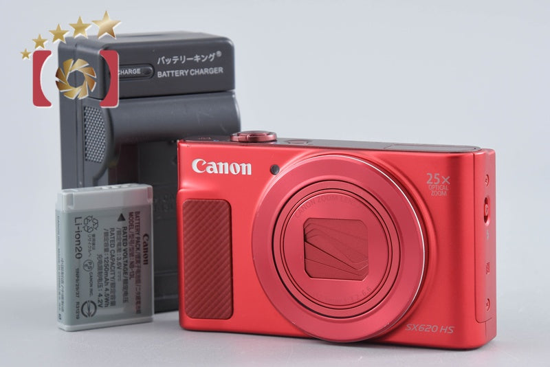 【中古】Canon キヤノン PowerShot SX620 HS レッド コンパクトデジタルカメラ