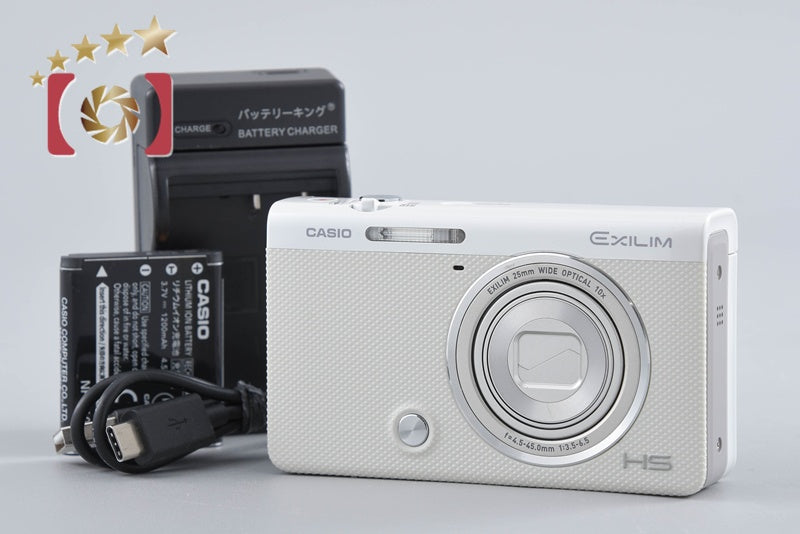 【中古】Casio カシオ HIGH SPEED EXILIM EX-ZR50 ホワイト コンパクトデジタルカメラ