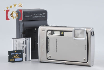 【中古】OLYMPUS オリンパス μ1030SW メタルシルバー コンパクトデジタルカメラ