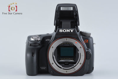 【中古】SONY ソニー α55 SLT-A55V ズームレンズキット ブラック