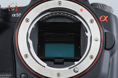 【中古】SONY ソニー α55 SLT-A55V ズームレンズキット ブラック