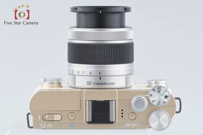 【中古】PENTAX ペンタックス Q-S1 ゴールド x クリーム ズームレンズキット シャッター回数僅少