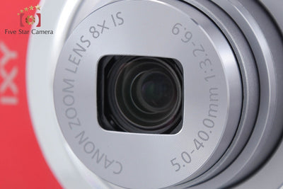 【中古】Canon キヤノン IXY 130 レッド コンパクトデジタルカメラ