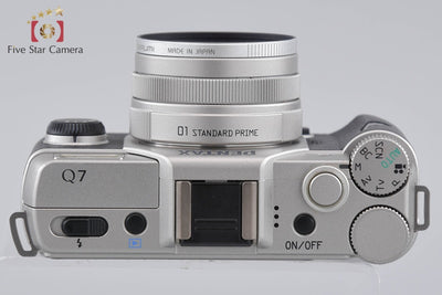 【中古】PENTAX ペンタックス Q7 シルバー + SMC 01 STANDARD PRIME 8.5mm f/1.9 AL IF シャッター回数僅少