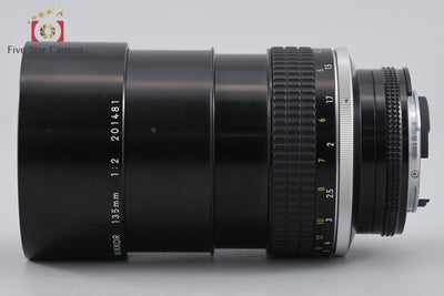 【中古】Nikon ニコン Ai-S NIKKOR 135mm f/2 爪無し