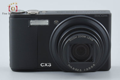 【中古】RICOH リコー CX3 ブラック コンパクトデジタルカメラ シャッター回数僅少 元箱付き