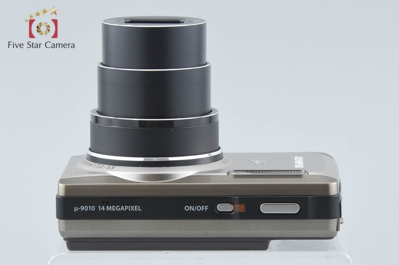 中古】OLYMPUS オリンパス μ-9010 シャンパンゴールド コンパクト