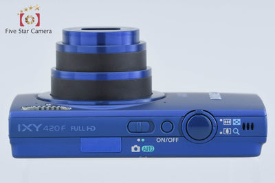 【中古】Canon キヤノン IXY 420F ブルー コンパクトデジタルカメラ 元箱付き