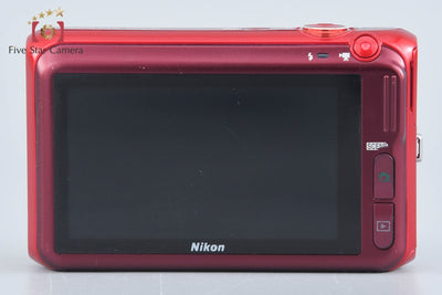 【中古】Nikon ニコン COOLPIX S6400 グロッシーレッド コンパクトデジタルカメラ 元箱付き