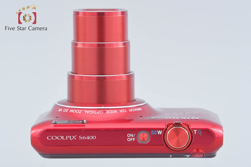中古】Nikon ニコン COOLPIX S6400 グロッシーレッド コンパクト