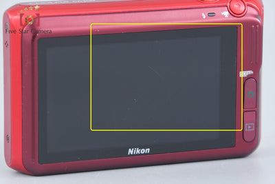 【中古】Nikon ニコン COOLPIX S6400 グロッシーレッド コンパクトデジタルカメラ 元箱付き