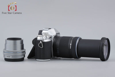 【中古】OLYMPUS オリンパス OM-D E-M10 Mark III EZ ダブルズームキット シルバー シャッター回数僅少 元箱付き