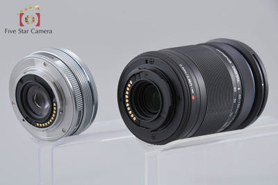 【中古】OLYMPUS オリンパス OM-D E-M10 Mark III EZ ダブルズームキット シルバー シャッター回数僅少 元箱付き