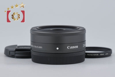 【中古】Canon キヤノン EF-M 22mm f/2 STM ブラック