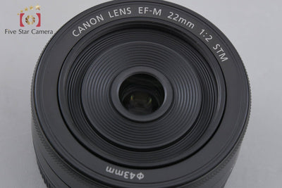 【中古】Canon キヤノン EF-M 22mm f/2 STM ブラック