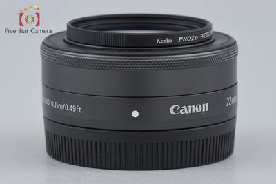 【中古】Canon キヤノン EF-M 22mm f/2 STM ブラック