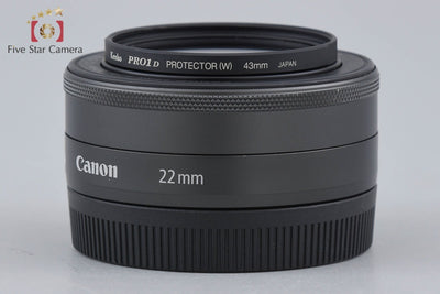 【中古】Canon キヤノン EF-M 22mm f/2 STM ブラック