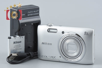 【中古】Nikon ニコン COOLPIX S3600 クリスタルシルバー コンパクトデジタルカメラ