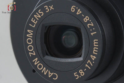 【中古】Canon キヤノン IXY Digital 10 ブラック コンパクトデジタルカメラ