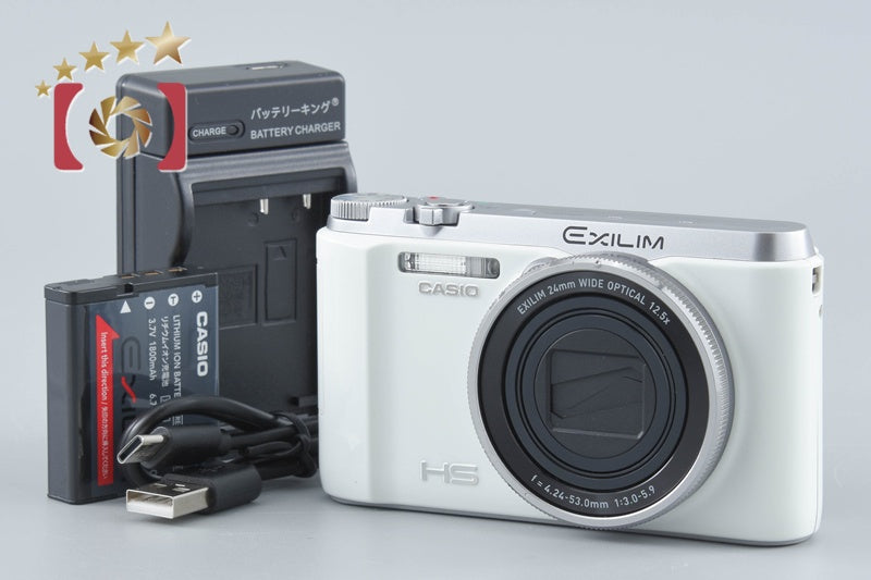 【中古】CASIO カシオ HIGH SPEED EXILIM EX-ZR1000 ホワイト コンパクトデジタルカメラ