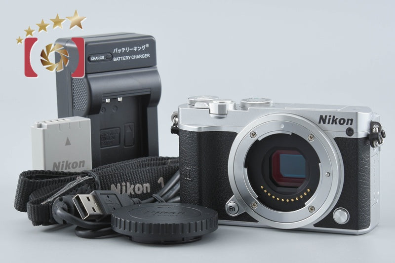 【中古】Nikon ニコン 1 J5 シルバー ミラーレス一眼カメラ シャッター回数僅少