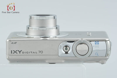 【中古】Canon キヤノン IXY Digital 70 シルバー コンパクトデジタルカメラ