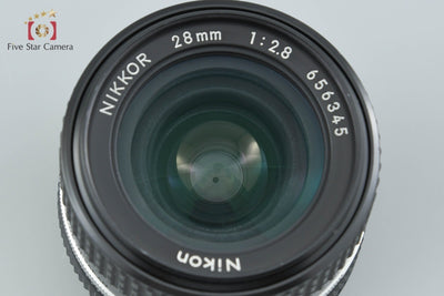 【中古】Nikon ニコン Ai-S NIKKOR 28mm f/2.8
