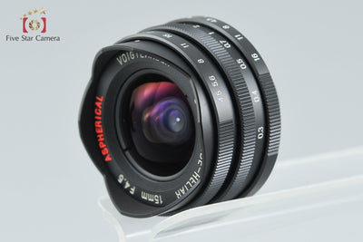 【中古】Voigtlander フォクトレンダー SUPER WIDE-HELIAR 15mm f/4.5 Aspherical ブラック L39 ライカスクリューマウント