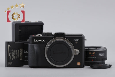【中古】Panasonic パナソニック LUMIX DMC-GX1 14-42mm レンズキット エスプリブラック シャッター回数僅少