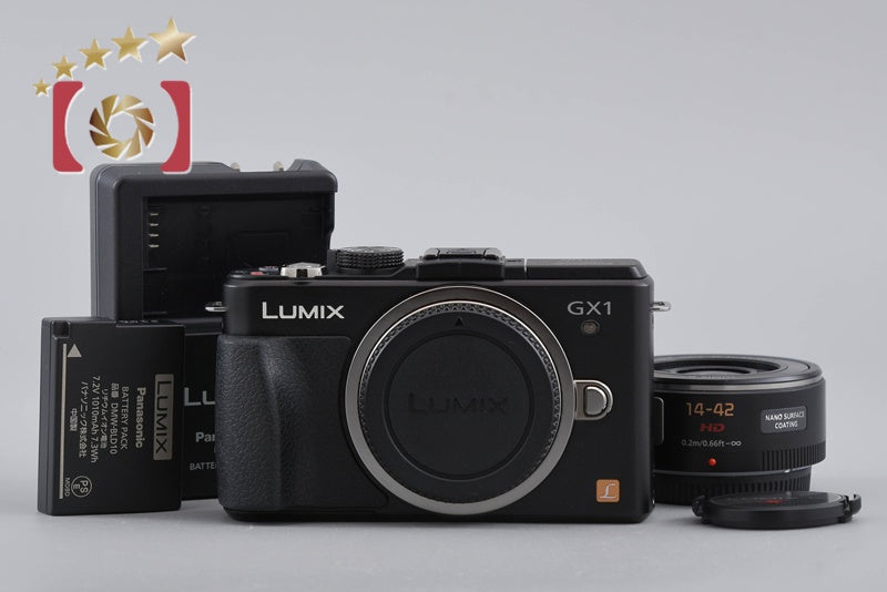 【中古】Panasonic パナソニック LUMIX DMC-GX1 14-42mm レンズキット エスプリブラック シャッター回数僅少