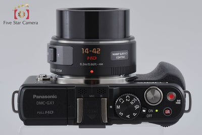 【中古】Panasonic パナソニック LUMIX DMC-GX1 14-42mm レンズキット エスプリブラック シャッター回数僅少