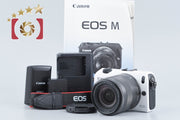 【中古】Canon キヤノン EOS M 18-55 IS STM レンズキット ホワイト