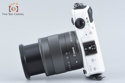 【中古】Canon キヤノン EOS M 18-55 IS STM レンズキット ホワイト