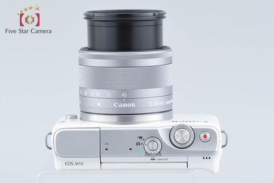 【中古】Canon キヤノン EOS M10 EF-M 15-45 IS STM レンズキット ホワイト
