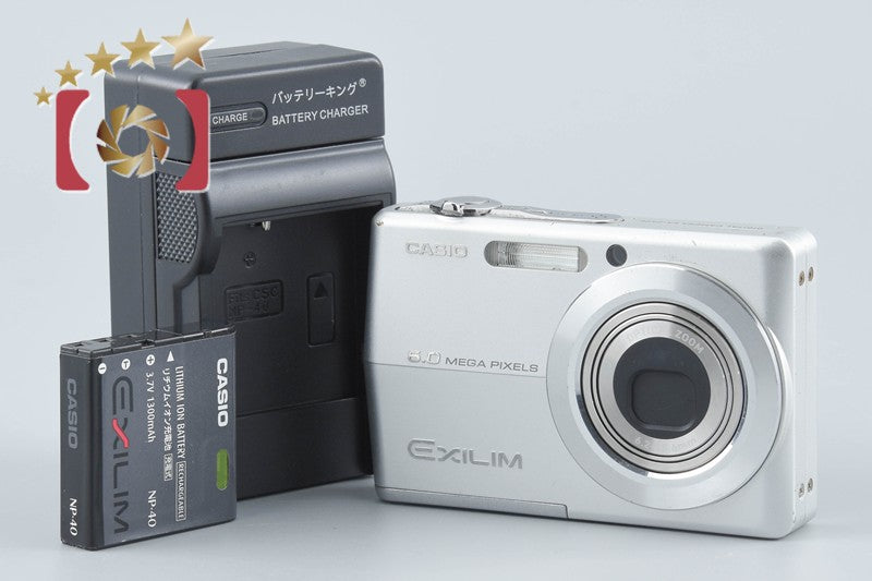 【中古】CASIO カシオ EXILIM ZOOM EX-Z600 シルバー コンパクトデジタルカメラ