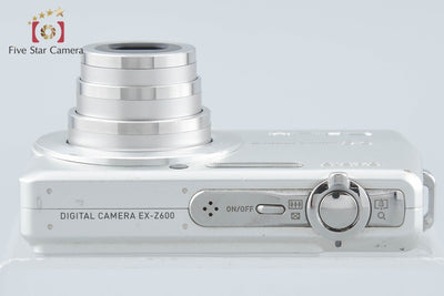 【中古】CASIO カシオ EXILIM ZOOM EX-Z600 シルバー コンパクトデジタルカメラ