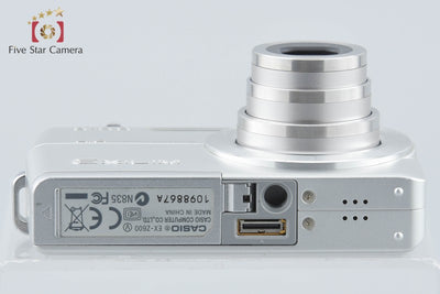 【中古】CASIO カシオ EXILIM ZOOM EX-Z600 シルバー コンパクトデジタルカメラ