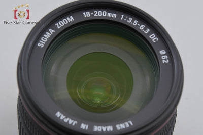【中古】SIGMA シグマ 18-200mm f/3.5-6.3 DC キヤノン用