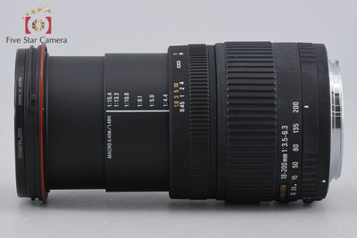 【中古】SIGMA シグマ 18-200mm f/3.5-6.3 DC キヤノン用