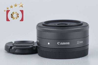 【中古】Canon キヤノン EF-M 22mm f/2 STM ブラック