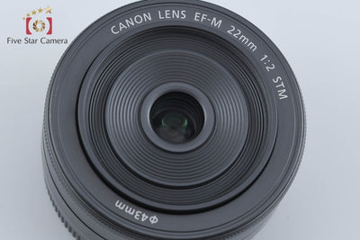 【中古】Canon キヤノン EF-M 22mm f/2 STM ブラック