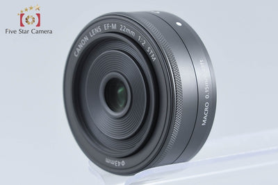 【中古】Canon キヤノン EF-M 22mm f/2 STM ブラック