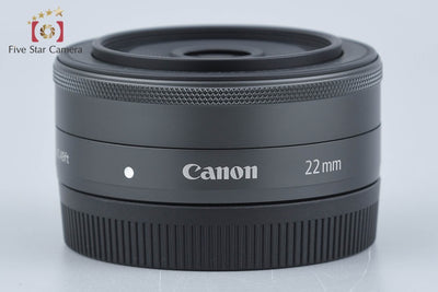 【中古】Canon キヤノン EF-M 22mm f/2 STM ブラック