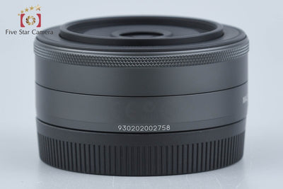 【中古】Canon キヤノン EF-M 22mm f/2 STM ブラック