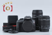 【中古】Canon キヤノン EOS Kiss X7 ダブルズームキット ブラック シャッター回数僅少