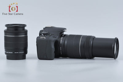 【中古】Canon キヤノン EOS Kiss X7 ダブルズームキット ブラック シャッター回数僅少