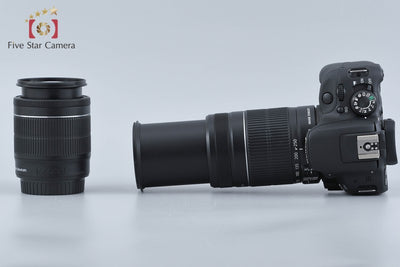 【中古】Canon キヤノン EOS Kiss X7 ダブルズームキット ブラック シャッター回数僅少