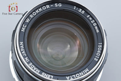 【中古】MINOLTA ミノルタ MC W.ROKKOR-SG 28mm f/3.5