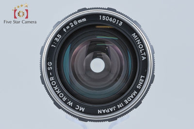 【中古】MINOLTA ミノルタ MC W.ROKKOR-SG 28mm f/3.5